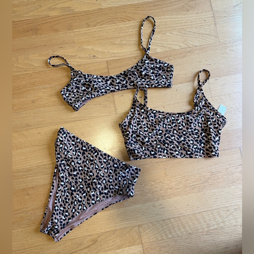 Aerie Leopard Bikini Lot